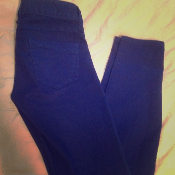 Express BLUE skinny jeans! - Picture 1 of 2