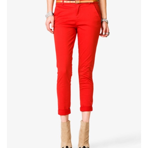 Forever 21 ankle cigarette pants!