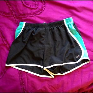 Teal Lined Workout Shorts