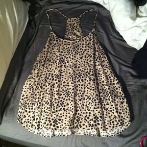 Cheetah print tank top racer back