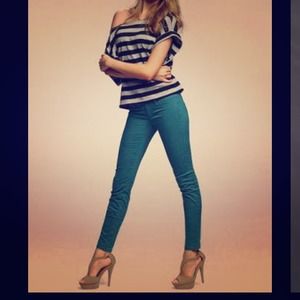 Victoria secret teal cigarette pants