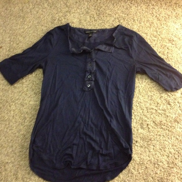 A navy blue shirt.