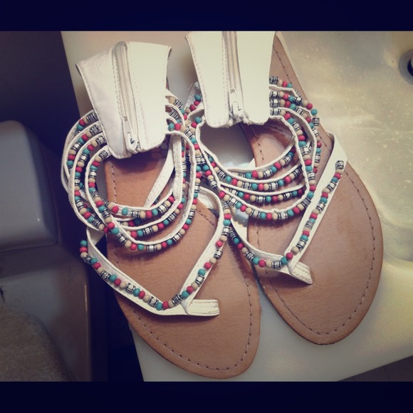 Wet Seal Beaded Sandals