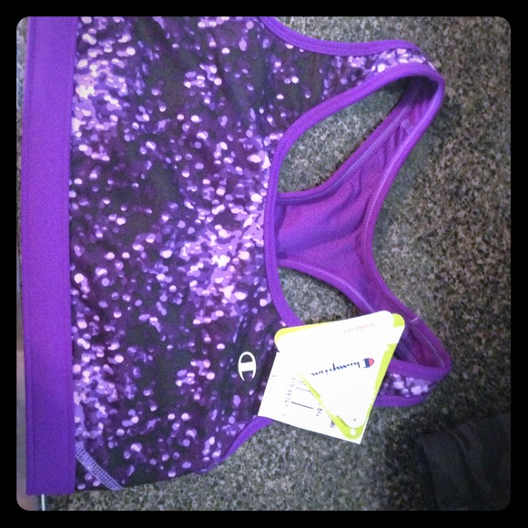 Brand new with tags champion sports bra in purple