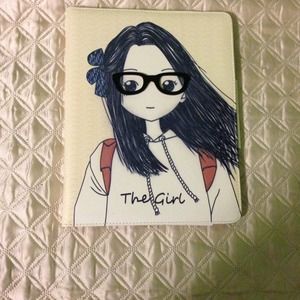 THE GIRL ipad case with 3D glasses attached!