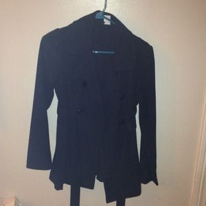 Black pea coat