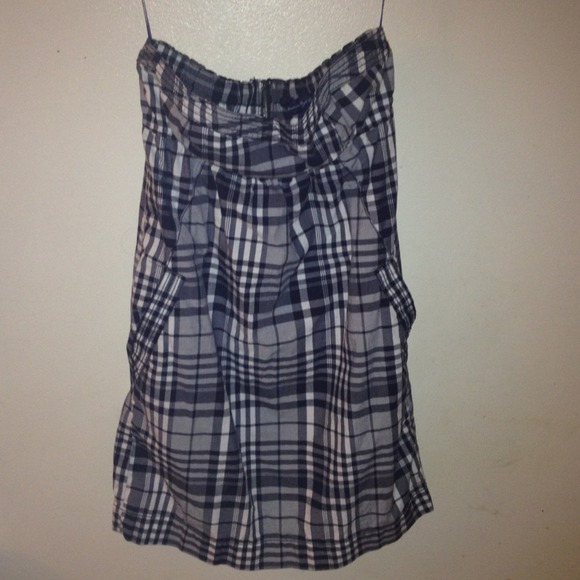 Black and white plaid dress