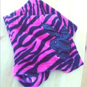 Playboy pink/black zebra pajama shorts sz L