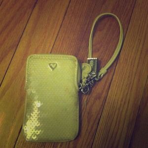 Coach poppy sequined wristlet
