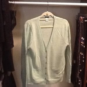 Pale green cardi