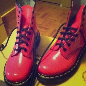 Price reduced!!! Dr. Martens Hot Pink boots.