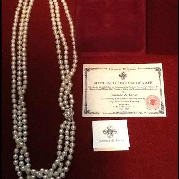 Jacqueline Kennedy replicated pearl necklace.