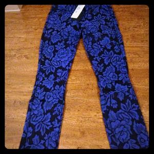 Floral Print Skinny Jeans