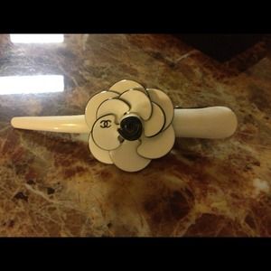 Adorable chanel hair clips.