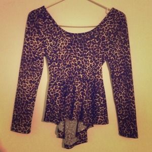 High low peplum top