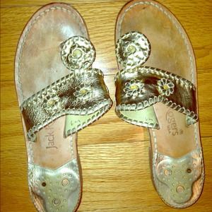 Jack Rogers size 7 gold