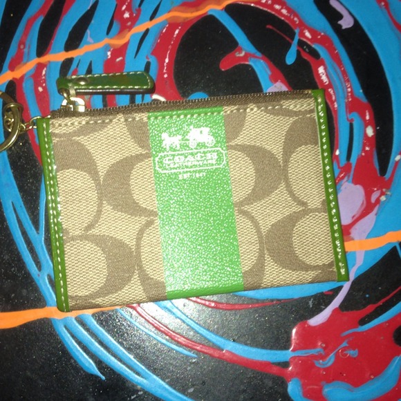 SOLD Coach ID holder and keyring