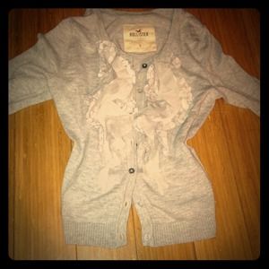 Small cute ruffle Hollister sweater