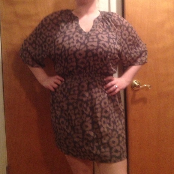 SOLD Express animal print dress size Large