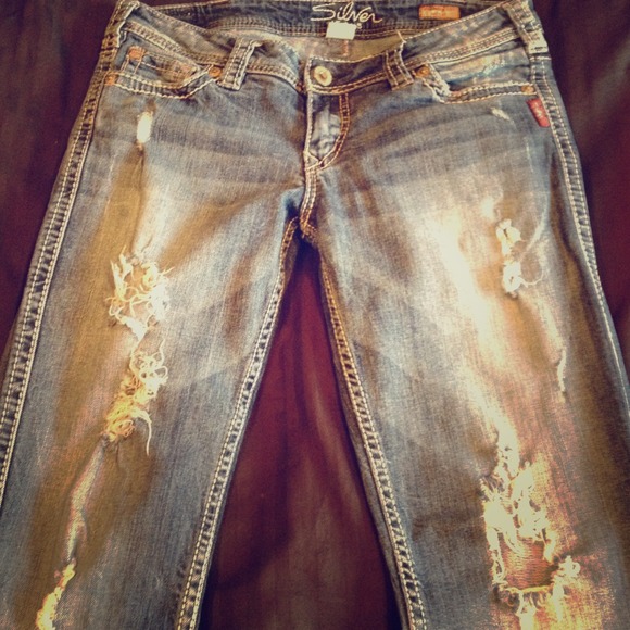 Silver jeans