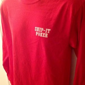 (Red) Ship-It Poker Long-Sleeve/Short-Sleeve