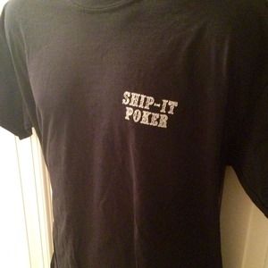 (Black) Ship-It Poker Long/Short Sleeve Shirts