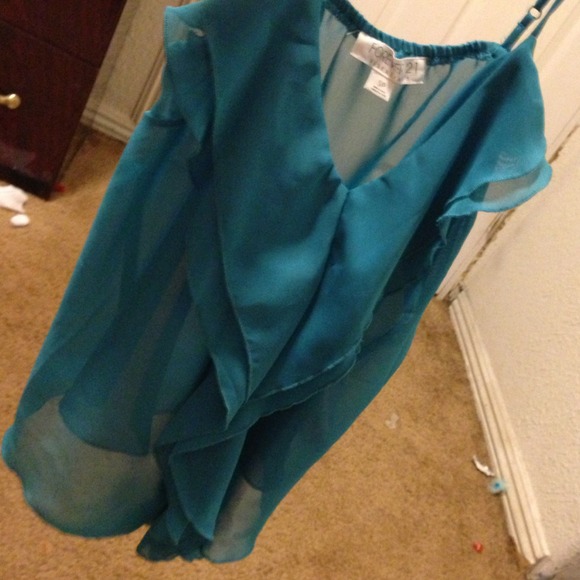 Women top/turquoise
