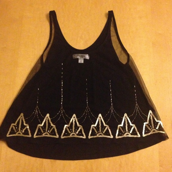 Decree beaded crop top
