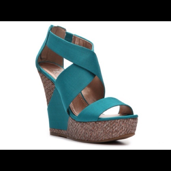BCBG Teal Wedge Hills - Never worn !