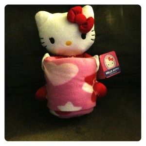 Hello Kitty Throw and Pillow Set