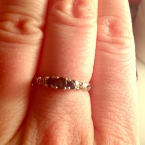 Reduced! Three stone sapphire ring