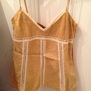 LOWERED PRICE!! Joie leather suede camisole top