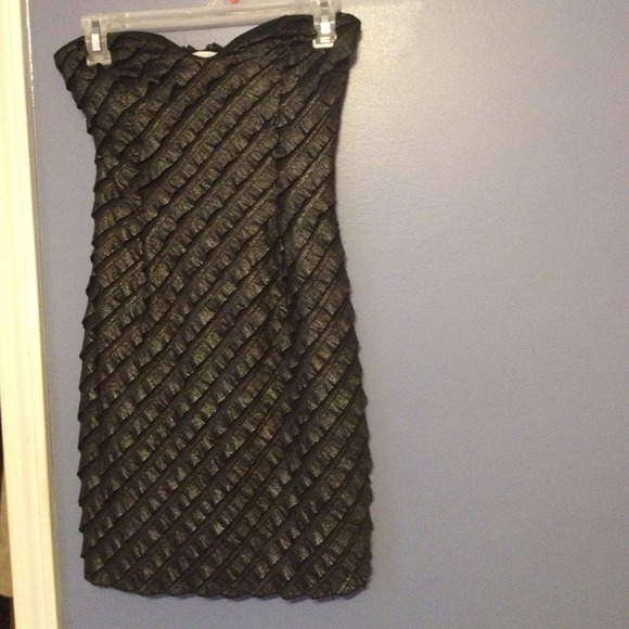 Black shimmer mini dress - Picture 1 of 3