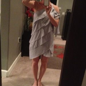 Gray BCNG one shoulder dress