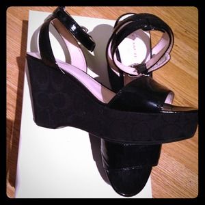Black coach shoes