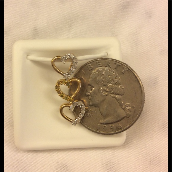 3 chain hearts pendant - Picture 3 of 3