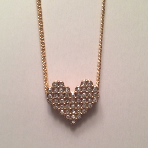 Pave Heart Necklace