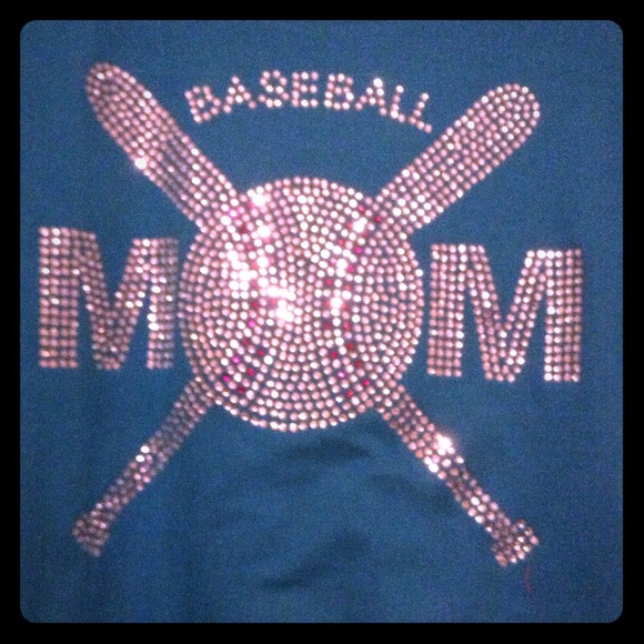 Baseball Mom Bling T-Shirt