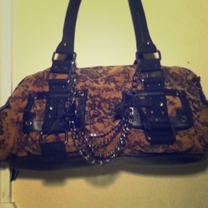 Steve Madden floral fabric handbag