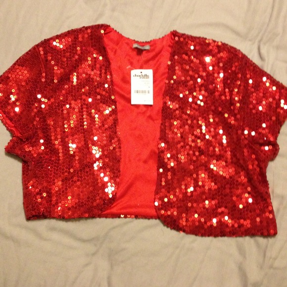 Red half jacket