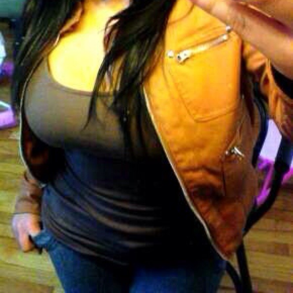Tan Leather Jacket🔴sold🔴