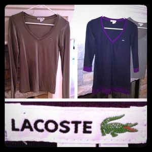 Two Lacoste Shirts