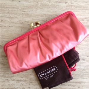 SOLD!!! BRAND NEW W/T AUTHENTIC SATIN COACH EVENIN