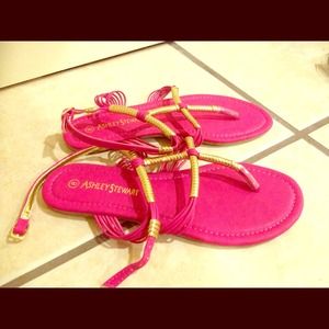 Pink Gladiator Sandals Size 11