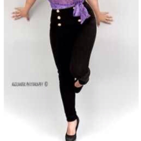 High waisted pants in BLUE🔴sold🔴