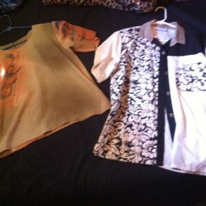 Two glam dress shirts