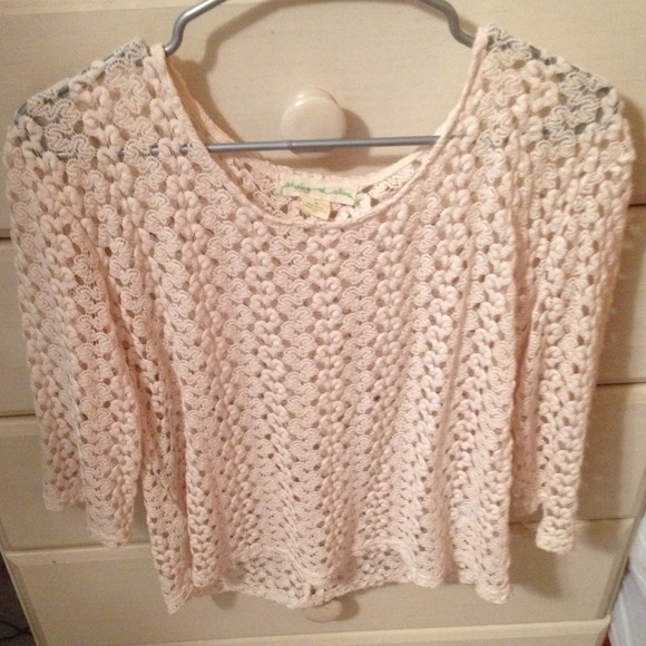 Cream Lace top from Urban Outfitters