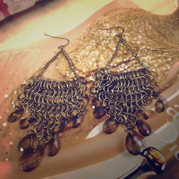 Ann Taylor Earrings with crystal like accents