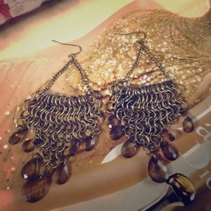 Ann Taylor Earrings with crystal like accents