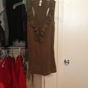 XS Olive Green Racerback Tank